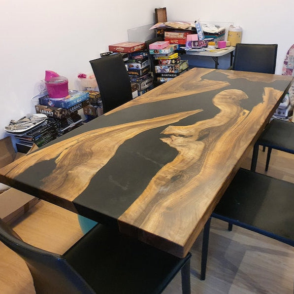 Table, epoxy table, river table.